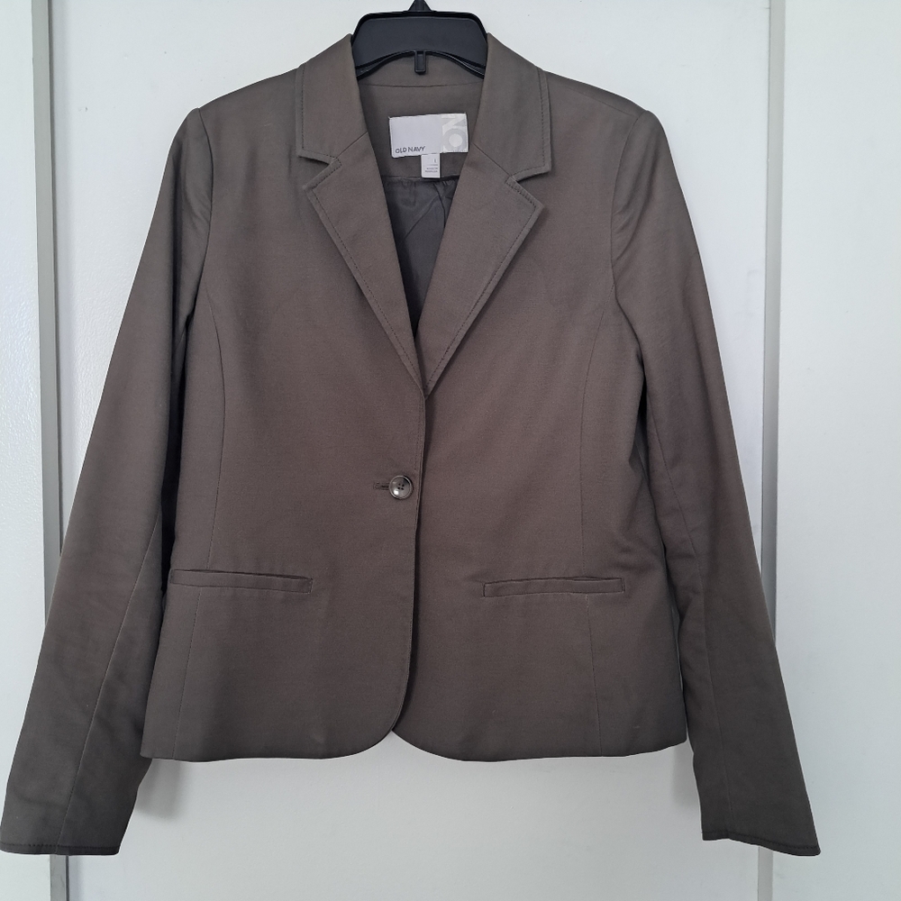 Vintage Old Navy Blazer One Front Button Front Pockets Women's Size Large
